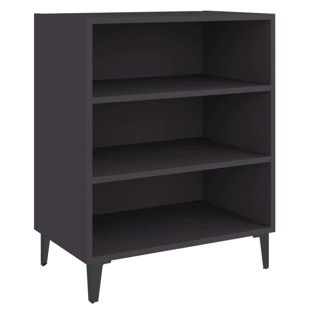 Dressoir 57x35x70 cm bewerkt hout grijs