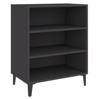 Dressoir 57x35x70 cm bewerkt hout grijs