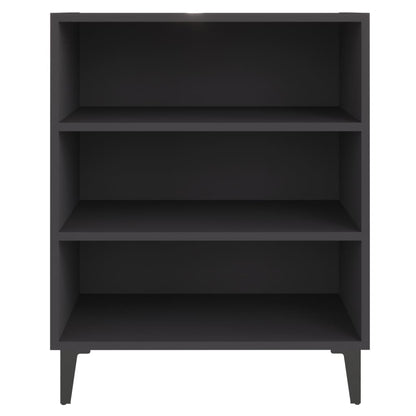 Dressoir 57x35x70 cm bewerkt hout grijs