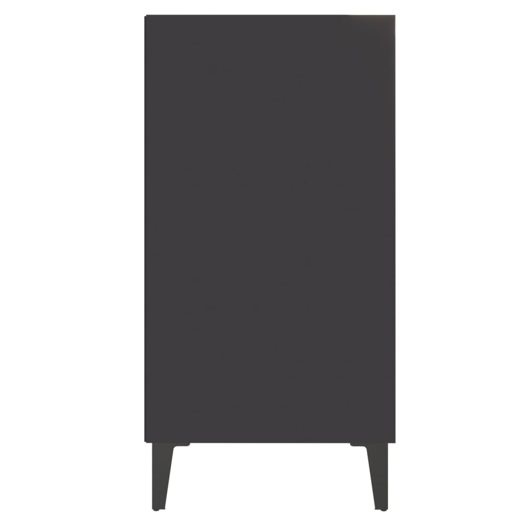 Dressoir 57x35x70 cm bewerkt hout grijs