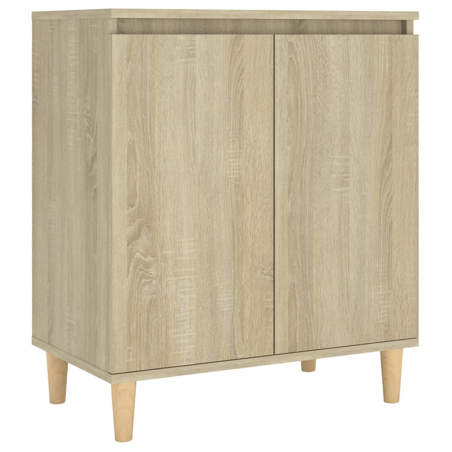 Dressoir met houten poten 60x35x70 cm spaanplaat sonoma eiken Sonoma eiken