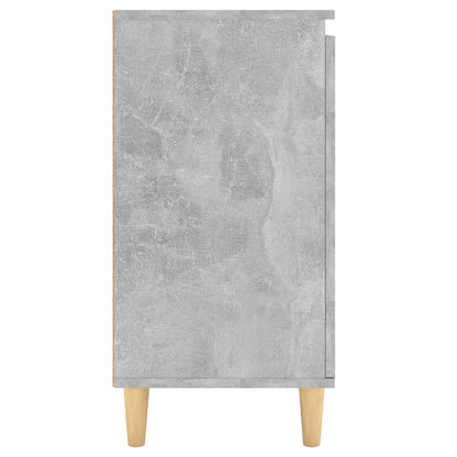 Dressoir Met Houten Poten 60X35X70 Cm Spaanplaat Betongrijs