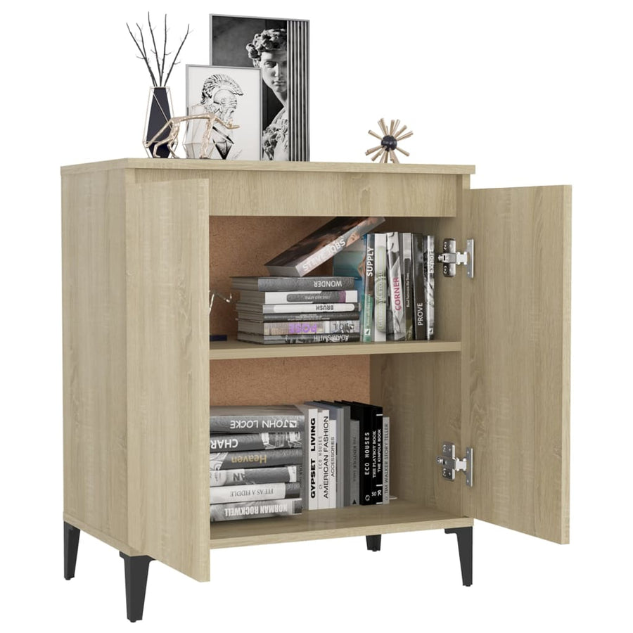 Dressoir 60x35x70 cm spaanplaat sonoma eikenkleurig Sonoma eiken