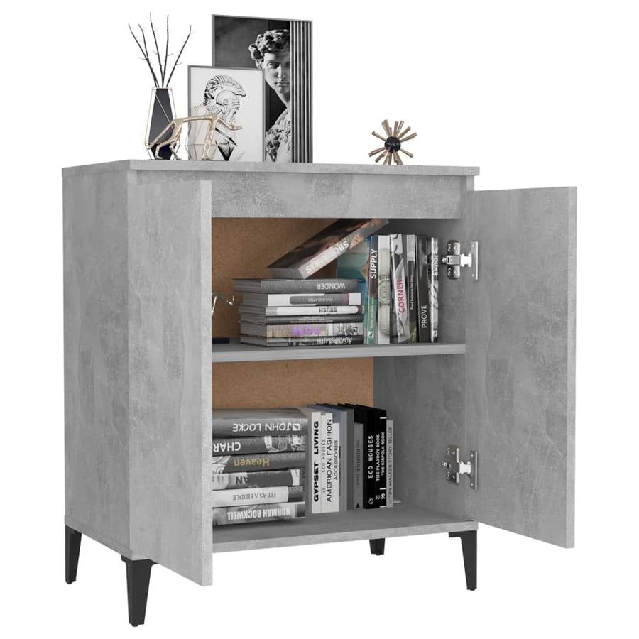 Dressoir 60x35x70 cm spaanplaat betongrijs Betongrijs