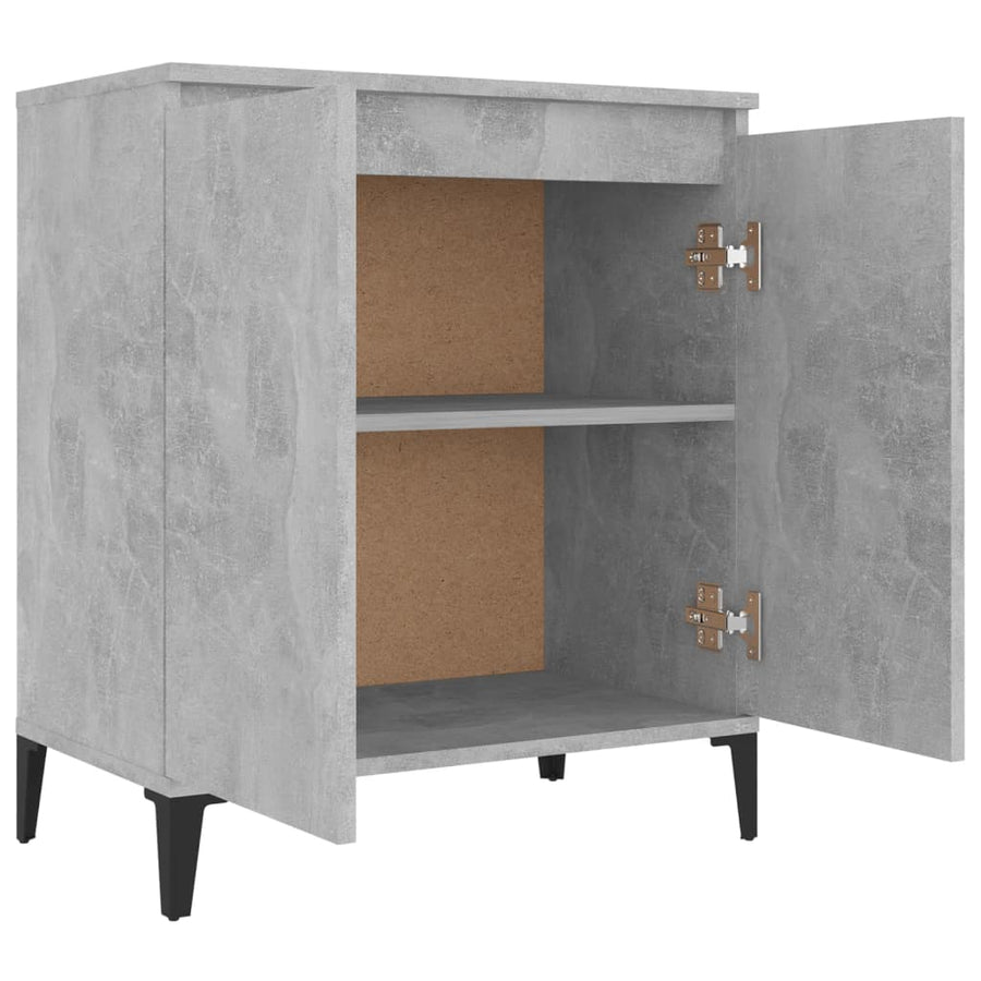 Dressoir 60x35x70 cm spaanplaat betongrijs Betongrijs