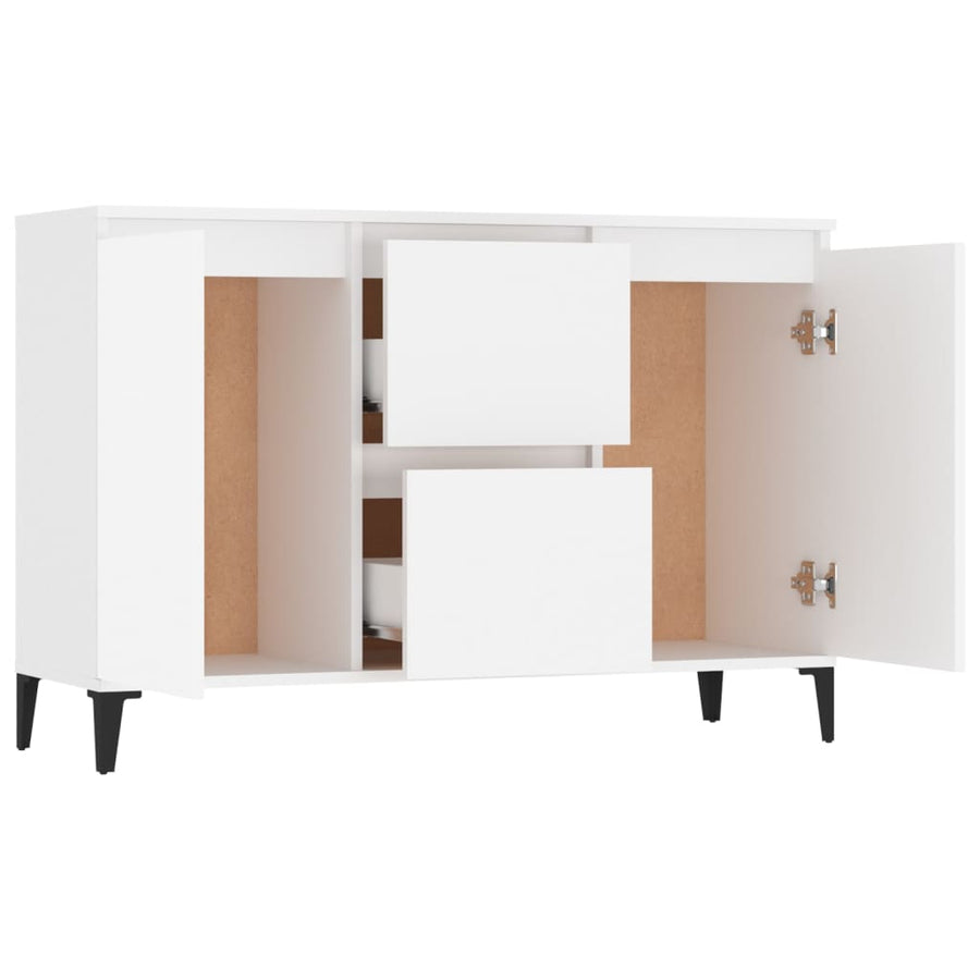 Dressoir 104x35x70 cm spaanplaat wit Wit