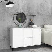 Dressoir 102x35x70 cm bewerkt hout wit