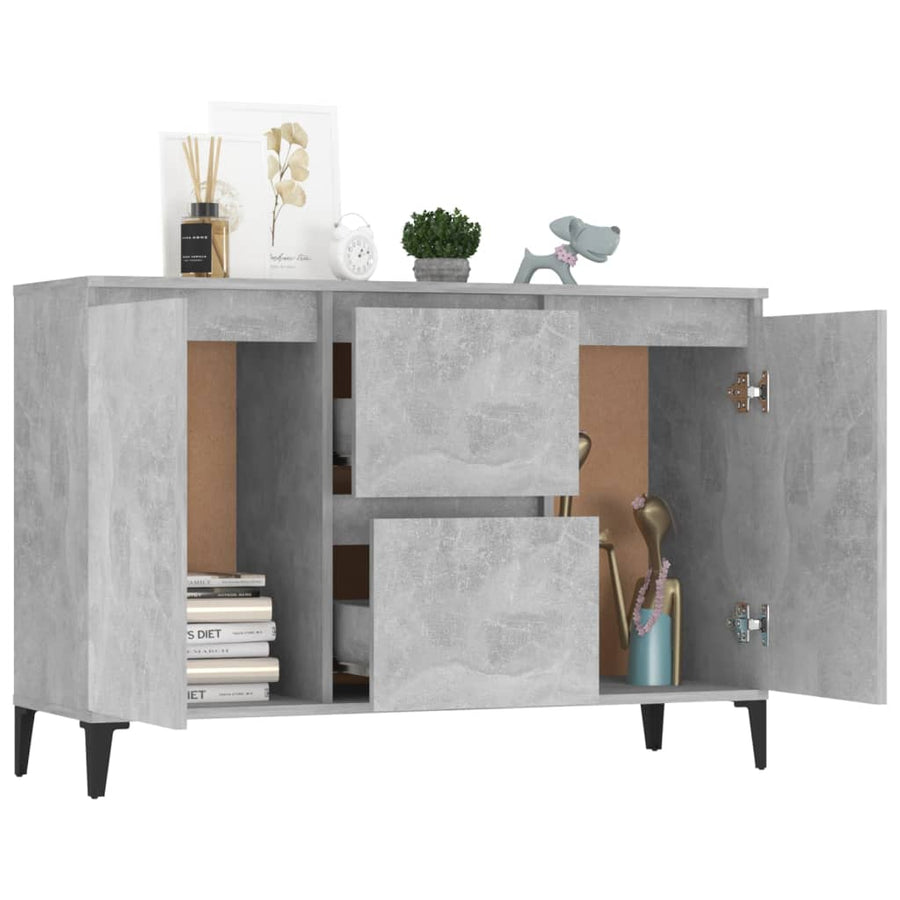 Dressoir 04X35X70 Cm Spaanplaat Betongrijs