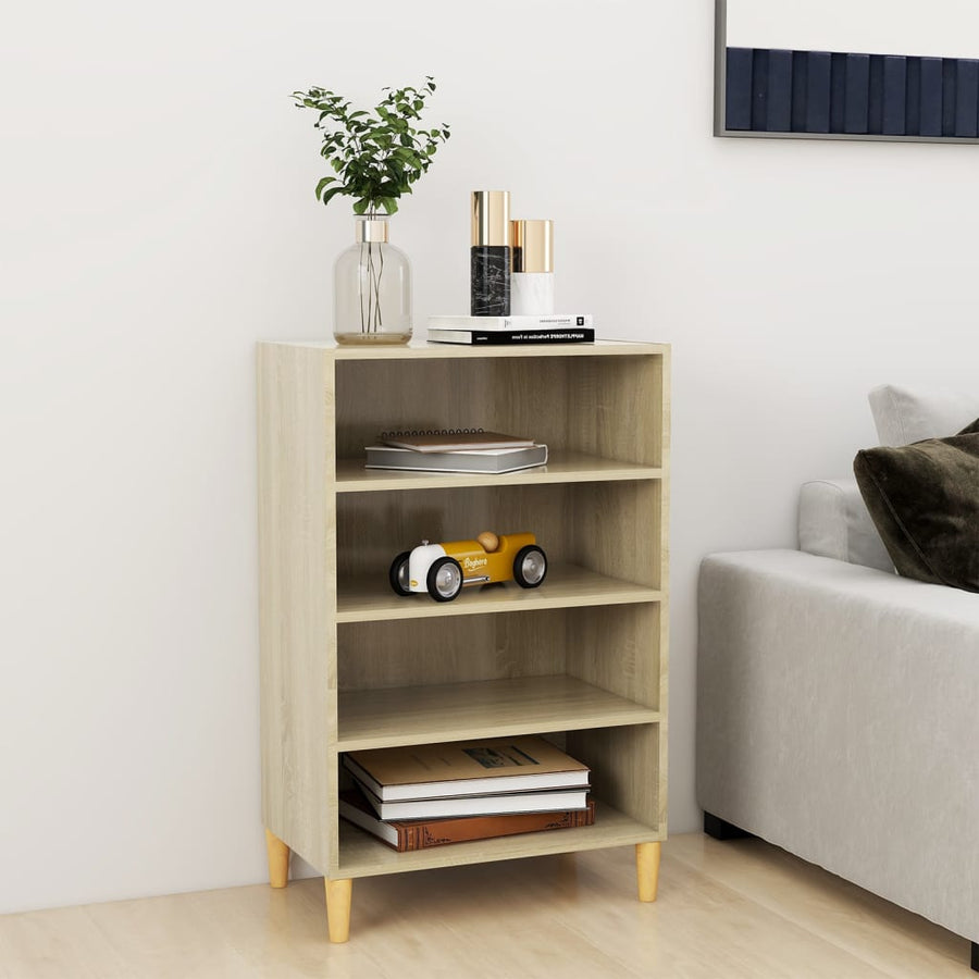 Dressoir 57X35X90 Cm Spaanplaat Sonoma Eikenkleurig 1