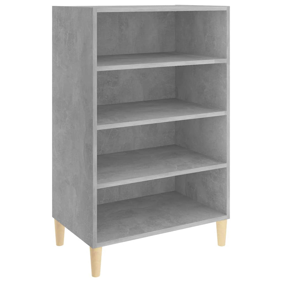 Dressoir 57X35X90 Cm Bewerkt Hout Betongrijs