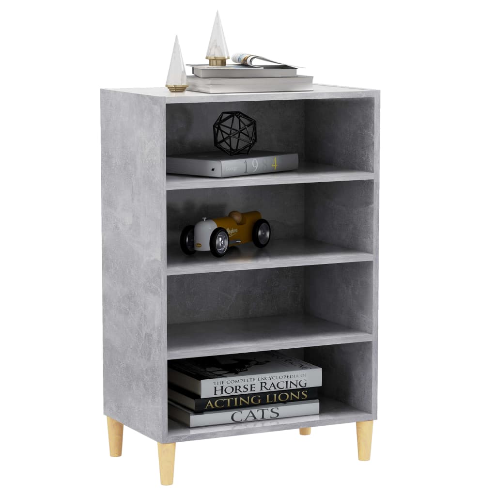 Dressoir 57X35X90 Cm Bewerkt Hout Betongrijs