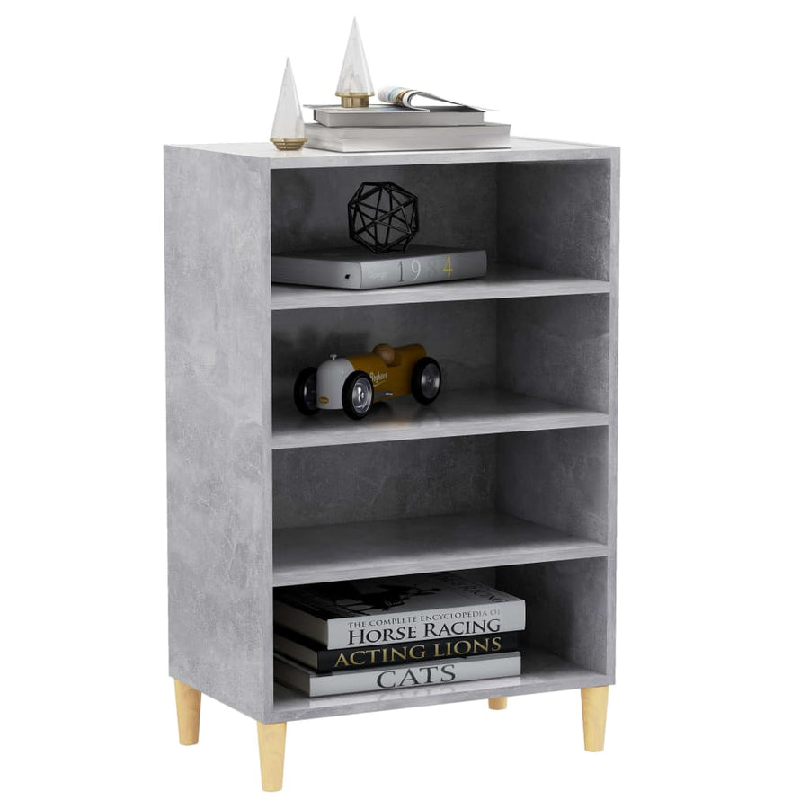 Dressoir 57X35X90 Cm Bewerkt Hout Betongrijs