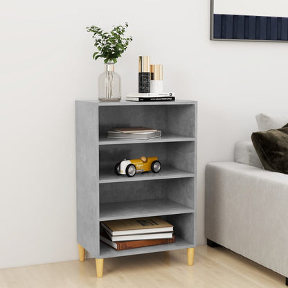 Dressoir 57X35X90 Cm Bewerkt Hout Betongrijs