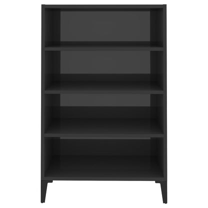 Dressoir 57X35X90 Cm Spaanplaat Hoogglans grijs