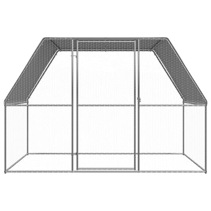 Buitenhok Voor Kippen 3X2X2 M Gegalvaniseerd Staal 3 x 2 x 2 m