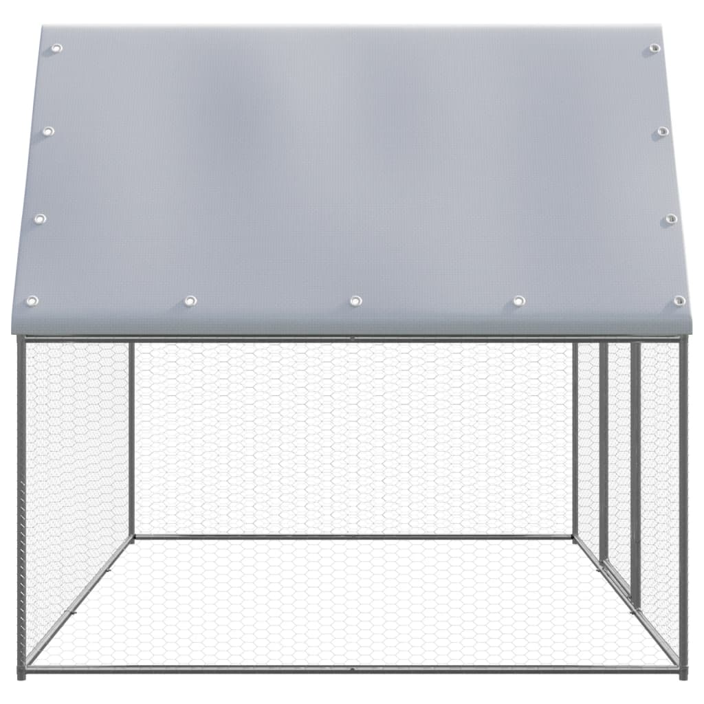 Buitenhok Voor Kippen 3X2X2 M Gegalvaniseerd Staal 3 x 2 x 2 m
