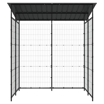 Fietsenstalling 190X190X222 Cm Staal Zwart