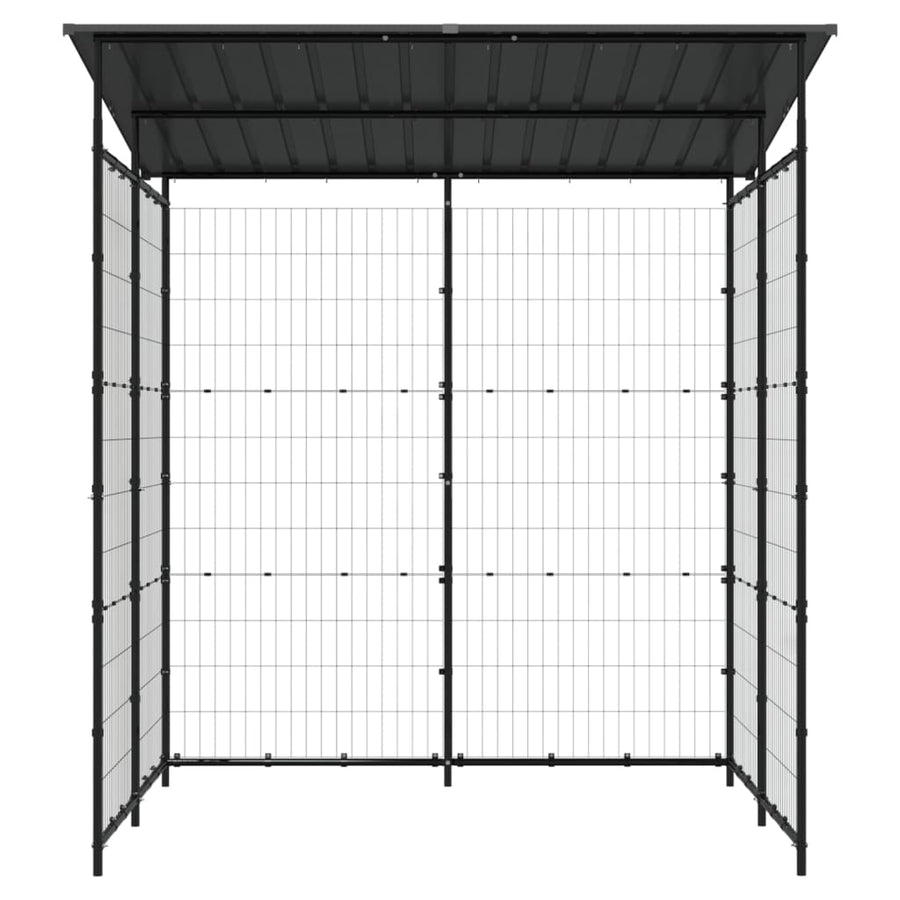 Fietsenstalling 190X190X222 Cm Staal Zwart