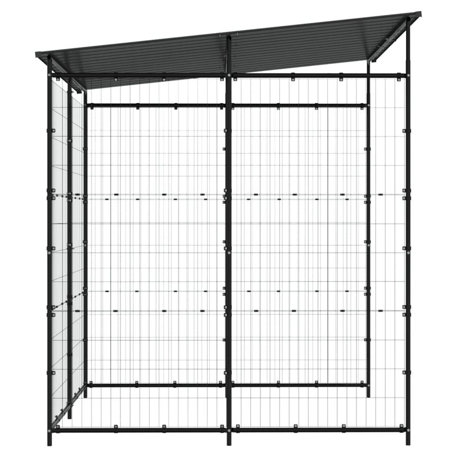 Fietsenstalling 190X190X222 Cm Staal Zwart