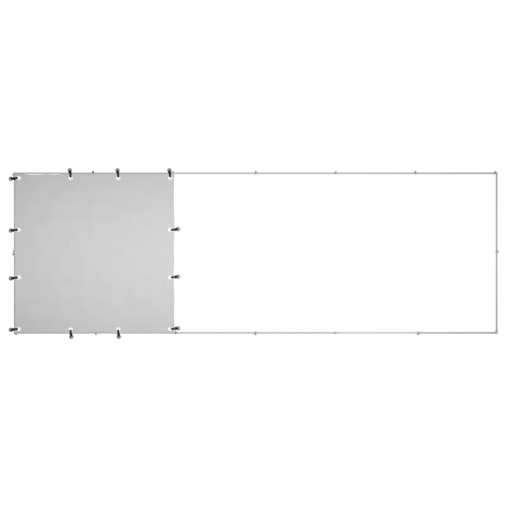 Hondenkennel 330x110x110 cm staal zilverkleurig 330 x 110 x 110 cm Zilver