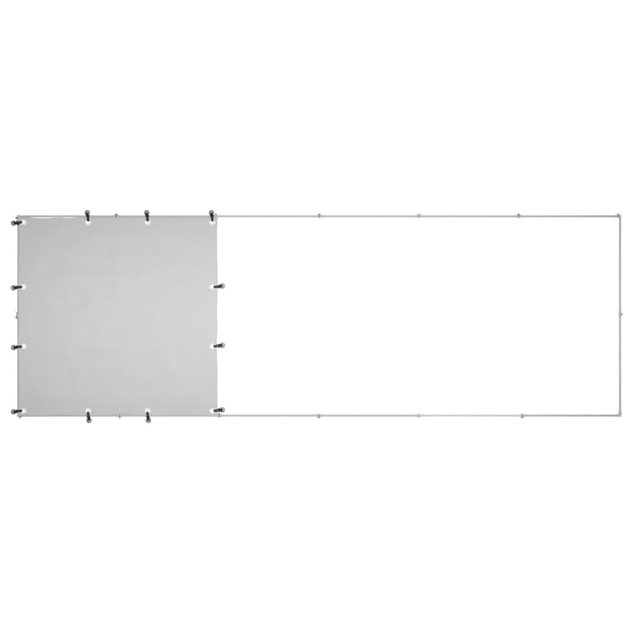 Hondenkennel 330x110x110 cm staal zilverkleurig 330 x 110 x 110 cm Zilver