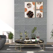 3D Behang 20 st baksteen antraciet