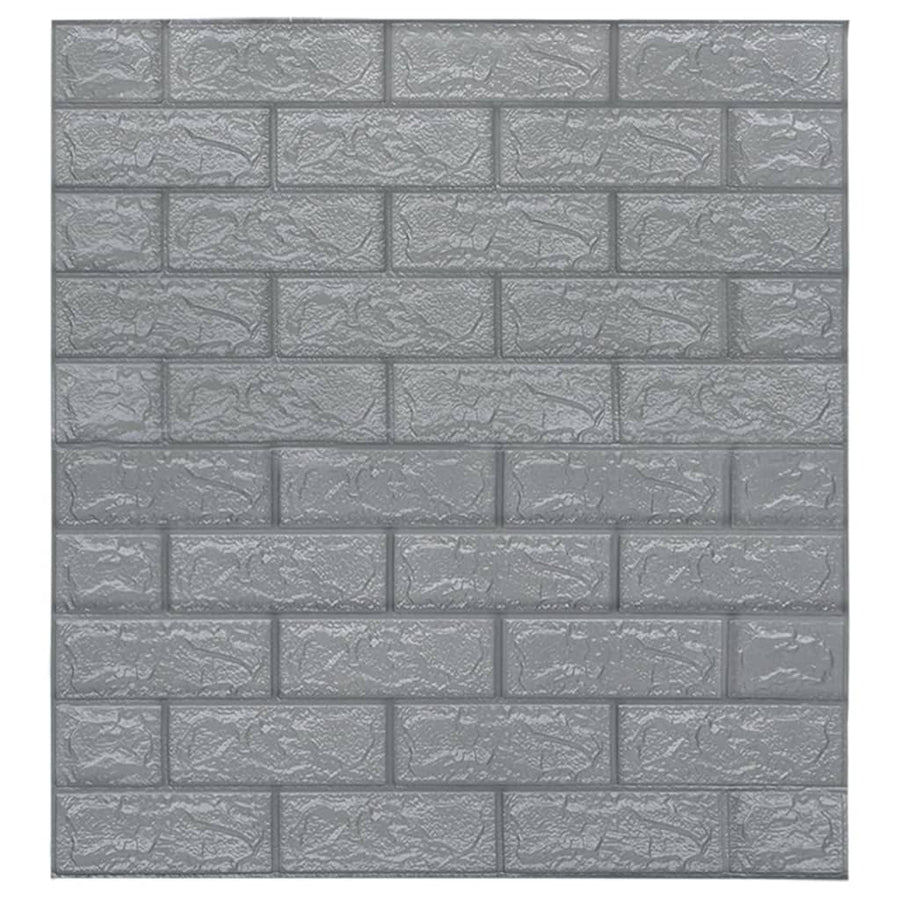 3D-Behang Zelfklevend 40 St Bakstenen Antracietkleurig
