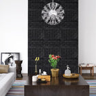 3D Behang Baksteen 10 stuks zwart