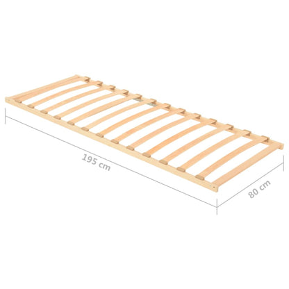 Lattenbodem met 13 latten 80x200 cm