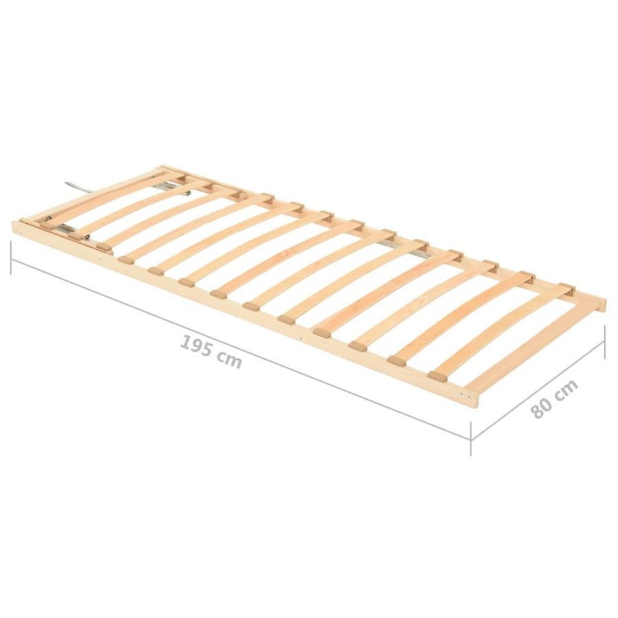 Lattenbodem Met 13 Latten En Verstelbaar Hoofdeinde 80 x 200 cm Verstelbaar hoofdeinde (handmatig)