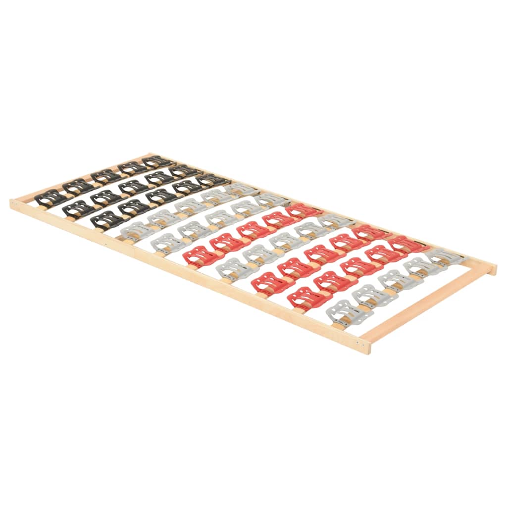 Bedframe Met 12 Latten En Steunen 80X200 Cm 80 x 200 cm Vast