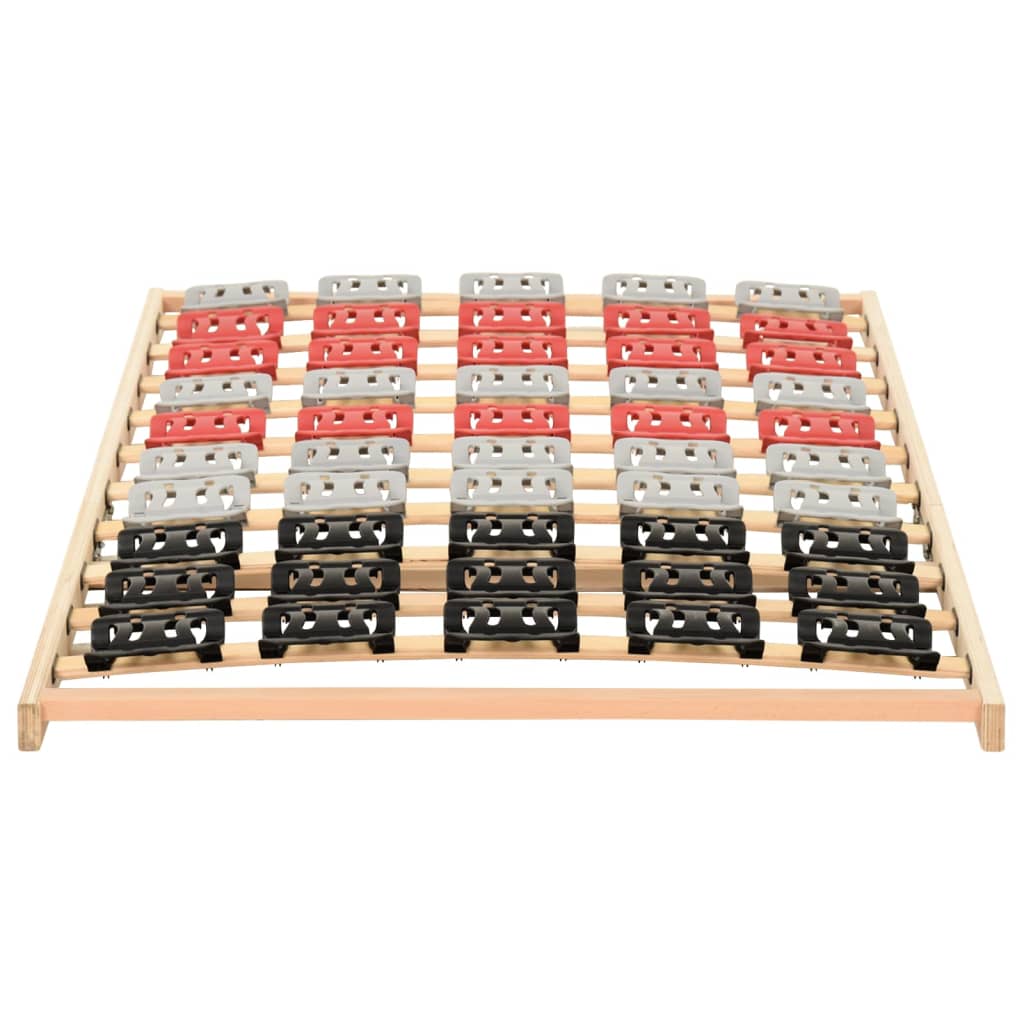 Bedframe Met 12 Latten En Steunen 80X200 Cm 80 x 200 cm Vast