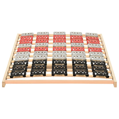 Bedframe Met 12 Latten En Steunen 80X200 Cm 80 x 200 cm Vast