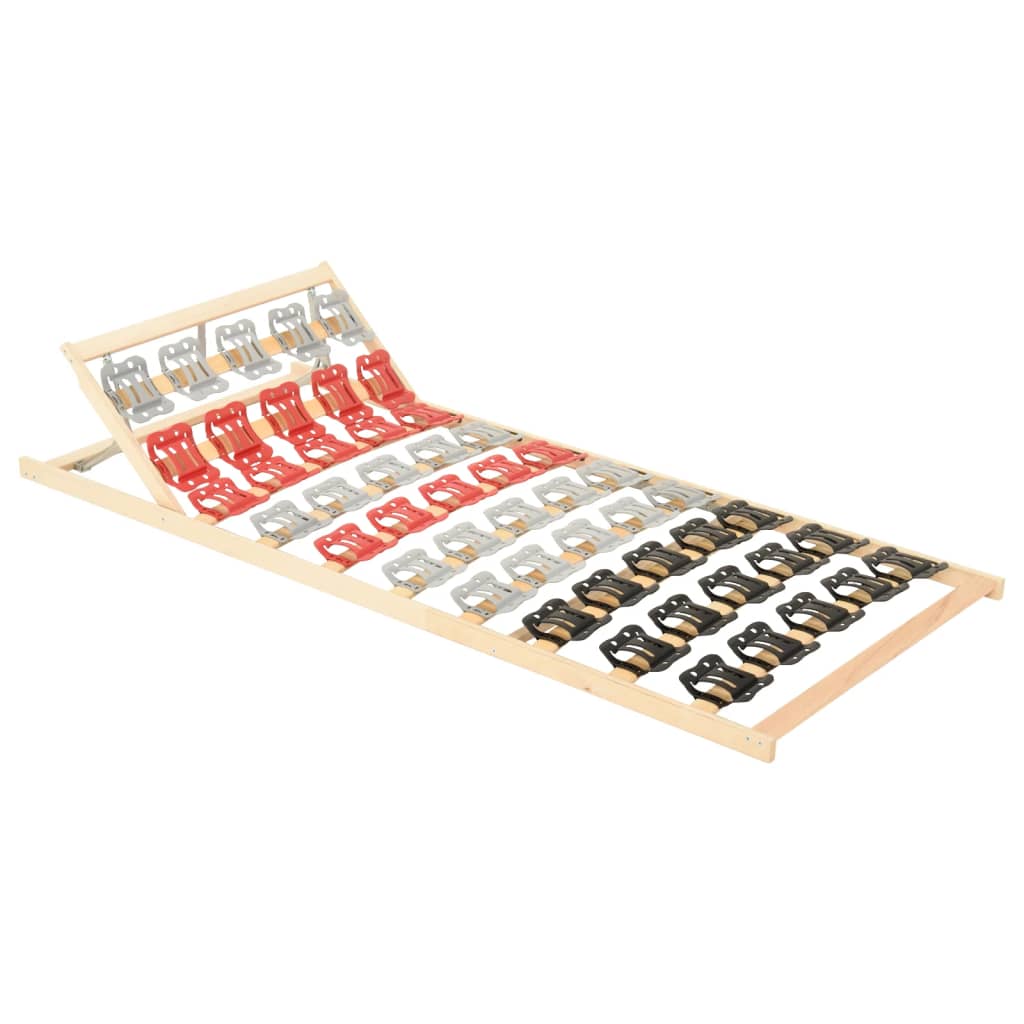 Bedframe Met 12 Latten Verstelbaar Hoofdeinde 80X200 Cm 80 x 200 cm Verstelbaar hoofdeinde (handmatig)