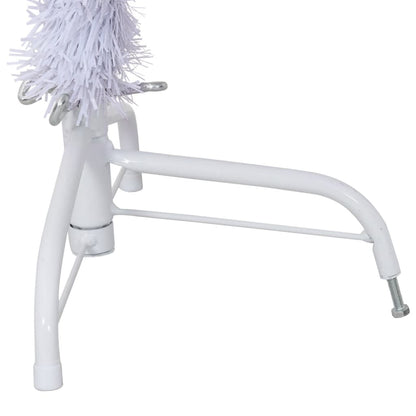 Kunstkerstboom met standaard half 120 cm PVC wit