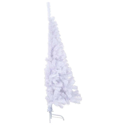 Kunstkerstboom Met Standaard Half 150 Cm Pvc Wit 150 x 95 cm