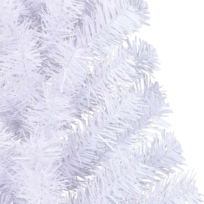 Kunstkerstboom Met Standaard Half 150 Cm Pvc Wit 150 x 95 cm