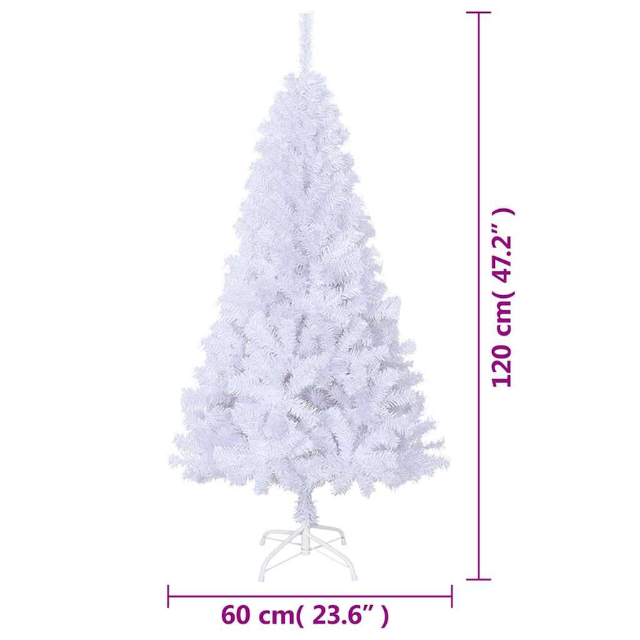 Kunstkerstboom Met Dikke Takken 120 Cm Pvc 120 x 60 cm Wit