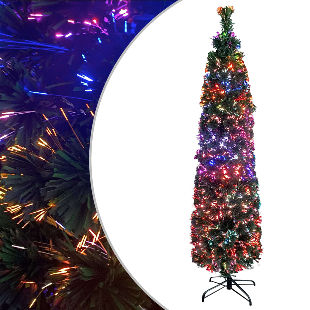 Kunstkerstboom Met Standaard Smal 180 Cm Glasvezel 180 x 48 cm
