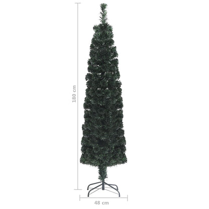 Kunstkerstboom Met Standaard Smal 180 Cm Glasvezel 180 x 48 cm