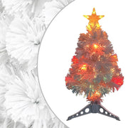 Kunstkerstboom 64 cm wit glasvezel LED