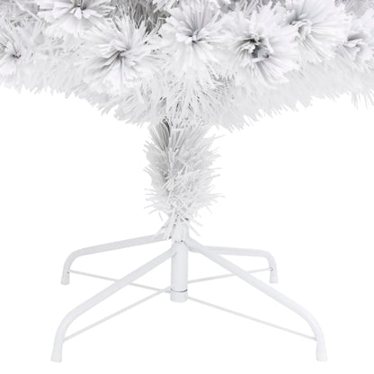 Kunstkerstboom met verlichting 120 cm glasvezel wit