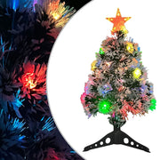 Kunstkerstboom 64 cm glasvezel wit blauw
