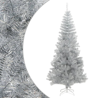 Kunstkerstboom Met Standaard 240 Cm Pet Zilverkleurig