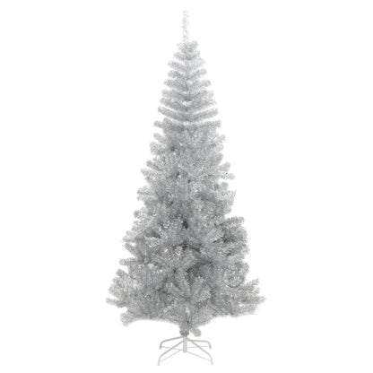 Kunstkerstboom Met Standaard 240 Cm Pet Zilverkleurig