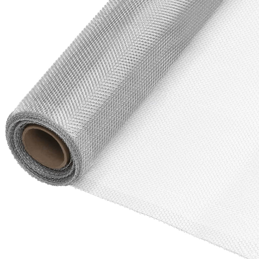 Gaas 100X500 Cm Aluminium Zilverkleurig