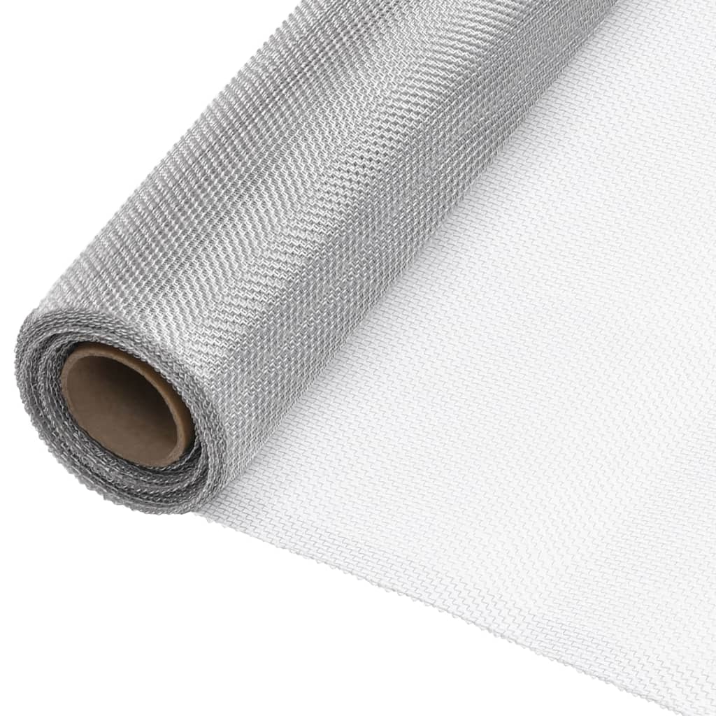 Gaas 100x2000 cm aluminium zilverkleurig 100 x 2000 cm