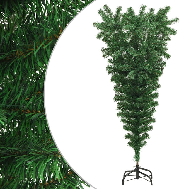 Kunstkerstboom omgekeerd met standaard 120 cm groen