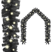Kerstslinger 10 m met 150 LED's zwart