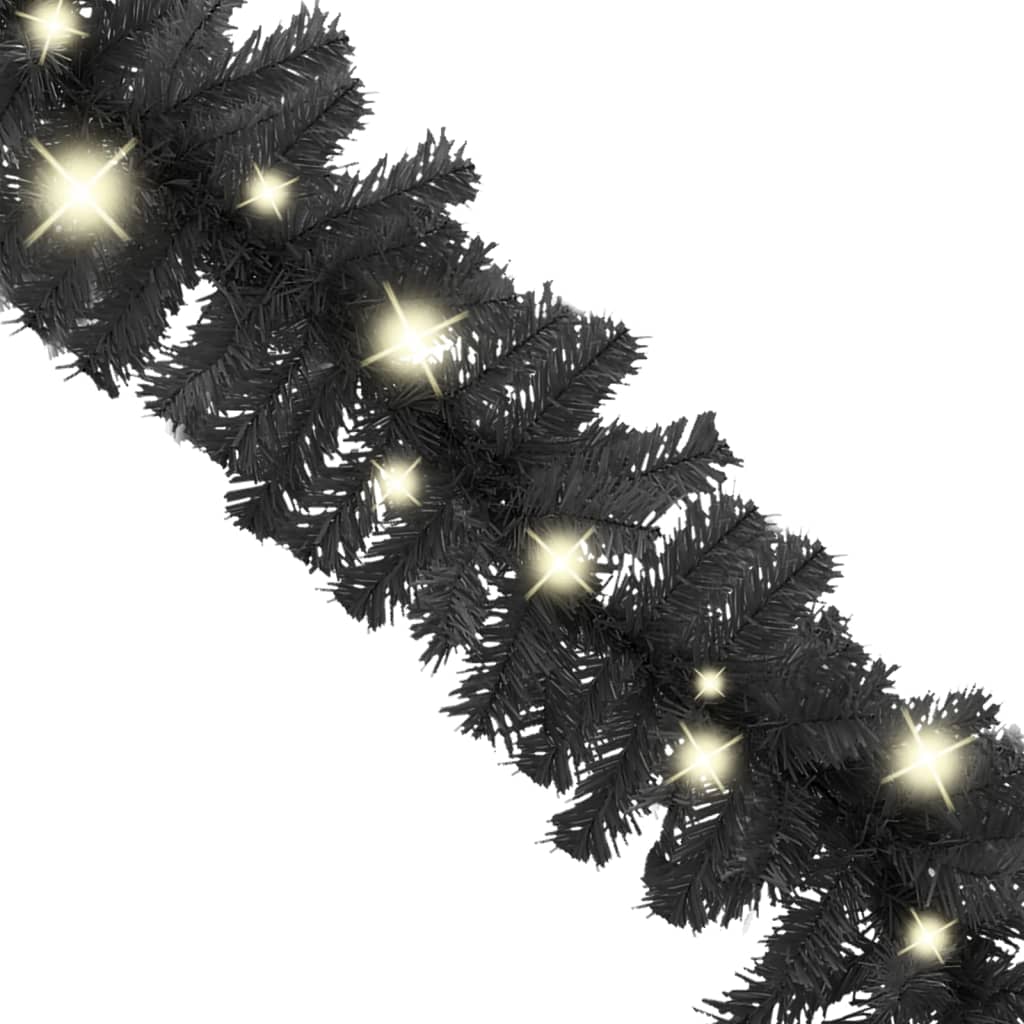 Kerstslinger Met Led-Lampjes 10 m Zwart